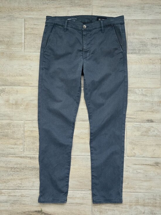 Ag Adriano Goldschmied Other - Adriano Goldschmied Jamison Skinny Chino Pants Mens Faded Blue Office 31x32